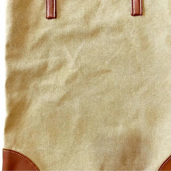 Shepherd University Canvas Tote Leather Look Trim Campus‎ Bag School Spirit WV - Picture 6 of 10